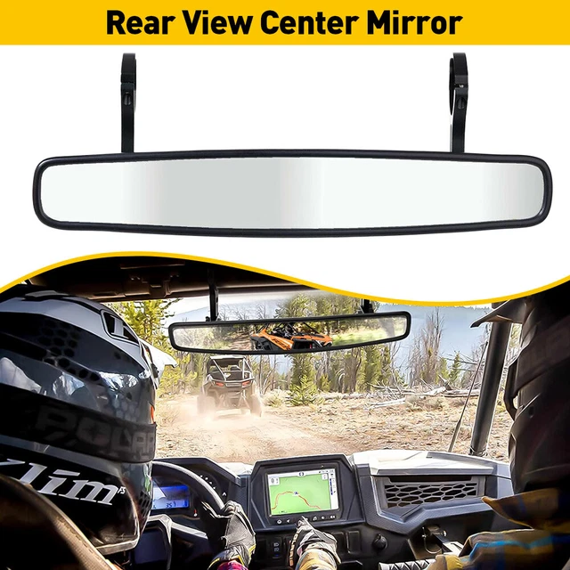 UTV 1.75" Rear View Center Convex Mirror For Polaris RZR 800 900 XP 1000 Yamaha
