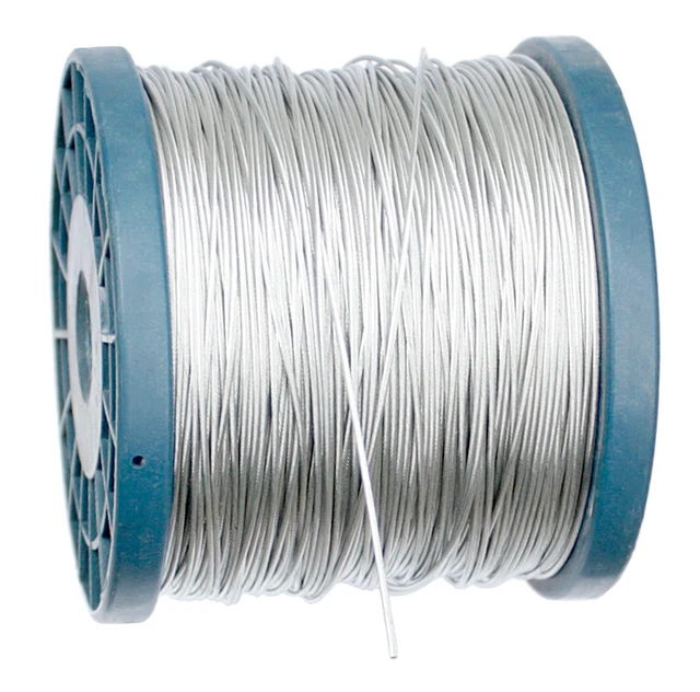 Câble de Traction Corde en Acier Treuil 5,0 MM 6 x 19 Zingué Support Souple 5 M