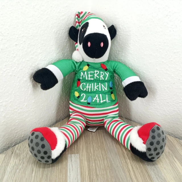 CHICK FIL A Cow Merry Chikin 2 All Christmas Holiday Plush Stuffed