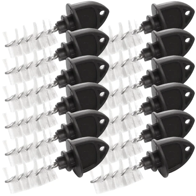 12 un. cepillos de grifo reutilizables compactos