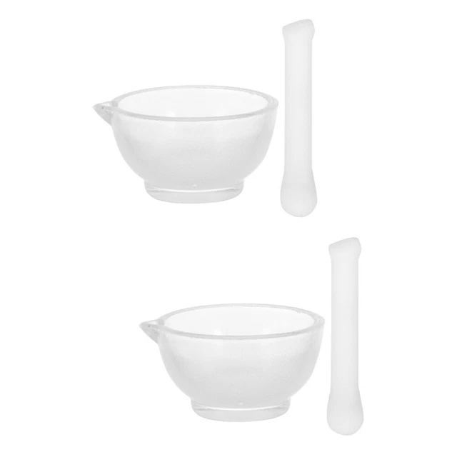 2 set pentola aglio malta vetro materiali di consumo sperimentali