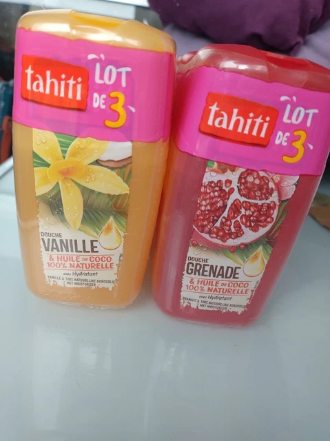 Lot De 3 Gels Douche Hei Poa Monoi De Tahiti 150 Ml - Parfum Tropical, Soin Hydratant, Neuves