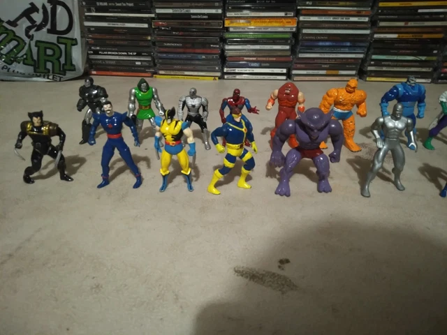 Lot of 20 Marvel X-Men Heavy Metal heroes Die-Cast  Toy Biz rare htf 3