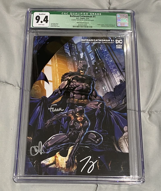 Batman / Catwoman #1: CGC 9.4 Finch Variant Cover B Signed 3X W/COA - 2021