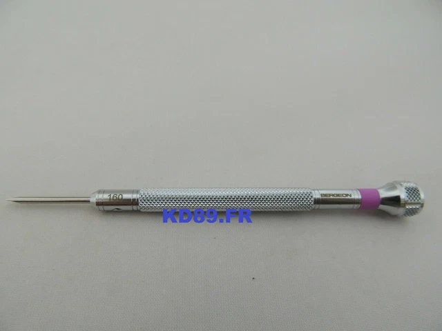 Tournevis Ergonomique Bergeon 8899-060 - Diamètre 0,60 Mm - SWISS MADE - Pour Horlogerie, électronique
