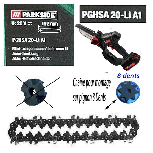 1,5 Adaptateur 35T Pignon Adapté 415 Chaîne 49/50/66/80cc 8 Temps Vélo