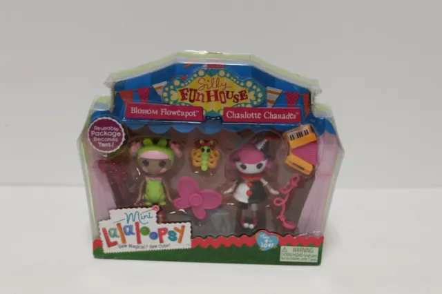Mini LALALOOPSY Silly FunHouse Blossom Flowerpot & Charlotte Charades Doll LL72