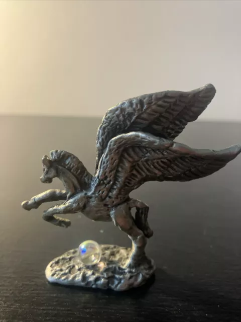 Vintage Pewter Pegasus Small Figurine