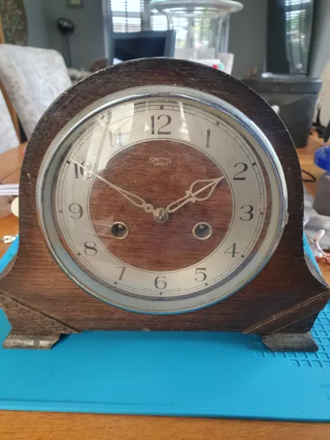 Smiths Enfield Mantel Clock With Key. Made In England