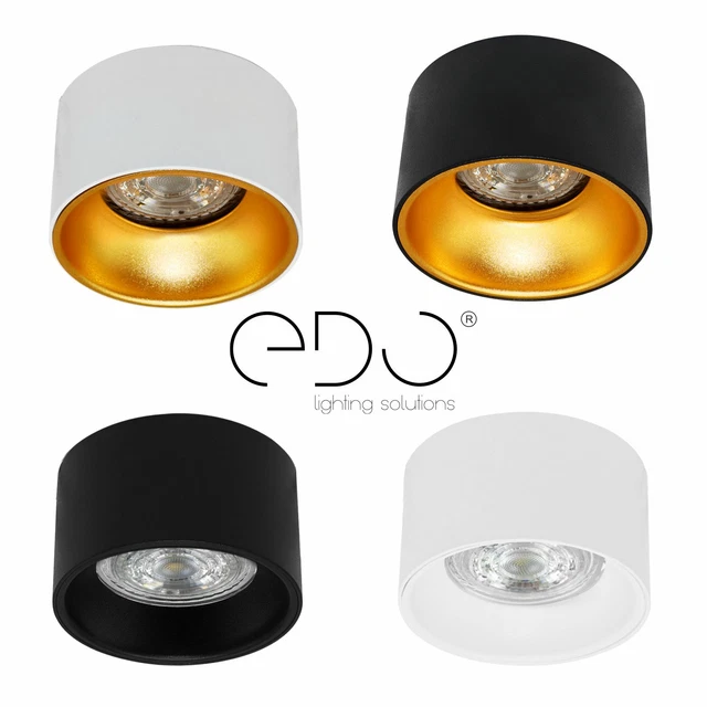 Plafonnier En Saillie OSMIN 1 IP20 1xGU10 Réglable Carré Noir EDO777142 Edo Solutions 84175665