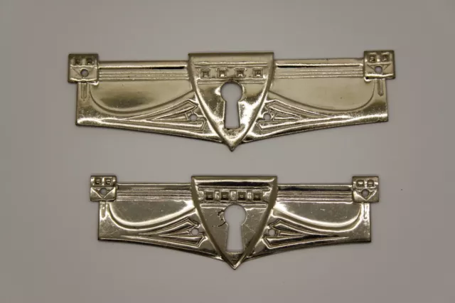 Art Déco 20er Anni Möbelschild Querschild Schlüsselschild Argento 95/110 MM
