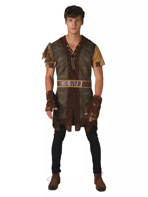 Mens Robin Hood Costume Prince Of Thieves Medieval Adult Stag Halloween Outfit