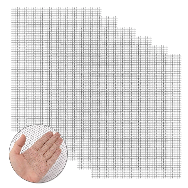 Grille Métallique En Acier Inoxydable 304 - Maille Fine 60 (0.30mm), Dimensions 30 Cm X 210 Cm - Pour Protection Contre Insectes, Souris, Serpents