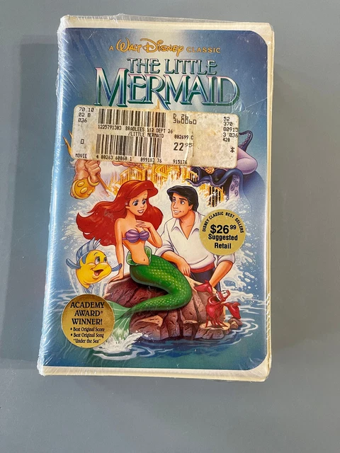 DISNEY THE LITTLE Mermaid Black Diamond VHS Banned Cover new and sealed
