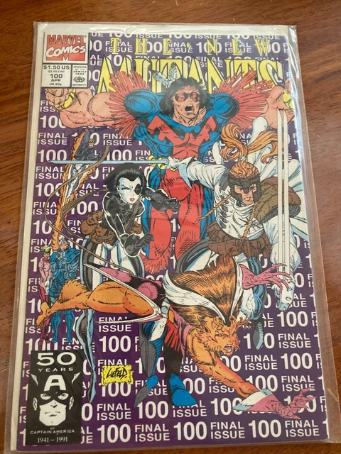 NEW MUTANTS 100 MARVEL KEY COMIC 1ST APPEARANCE Shatterstar LIEFELD 1991 VF/NM