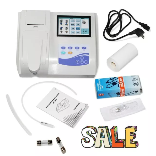 BC300 Semi-auto Biochemistry Analyzer analyzing blood touch screen alarm CONTEC