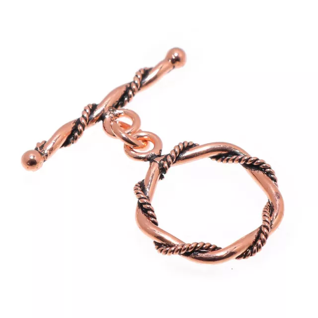 3 Set 20X28mm Toggle Clasp Antique Copper Jewelry Making 801