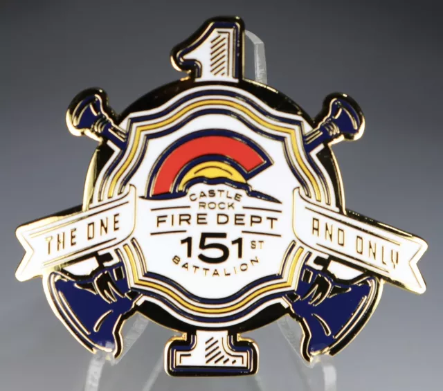 Castle Rock Fire Department Battalion 151 Chief Station Colorado Challenge Coin