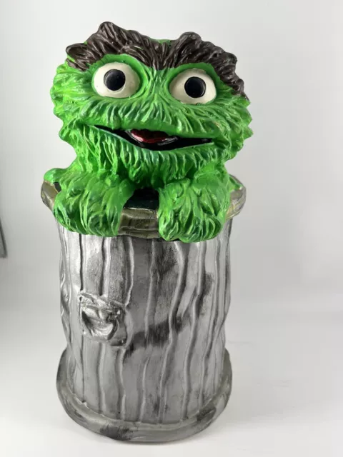 Vintage Ceramic Cookie Jar Sesame Street “Oscar the Grouch “ 972