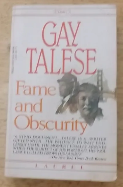 Fame & Obscurity By Gay Talese Free Shipping