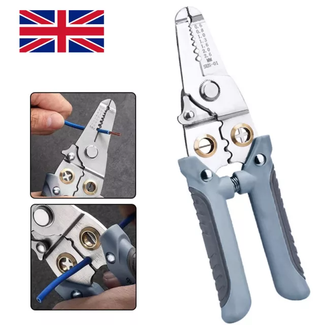 Wire Stripper Plier Multifunctional Electric Cable Stripper Crimpers Cutter Tool