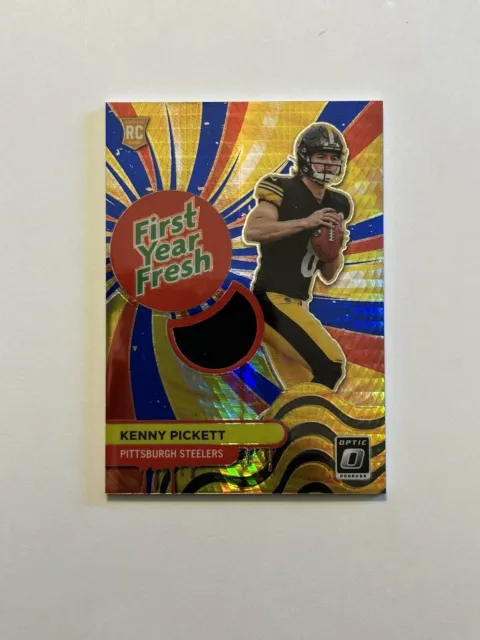 2022 Panini Donruss Optic Kenny PICKETT FIRST Year Fresh Patch ROOKIE RC steeler