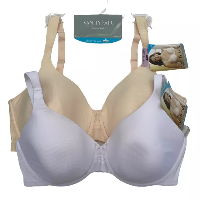 Vanity Fair Bra Underwire Cooling Touch Moisture Wicking Full Coverage 76355