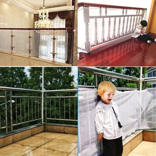 Baby Sicherheitsnetz Kinder Treppe Balkon Schutz Mesh Home Kleinkind Guard 'EN 3
