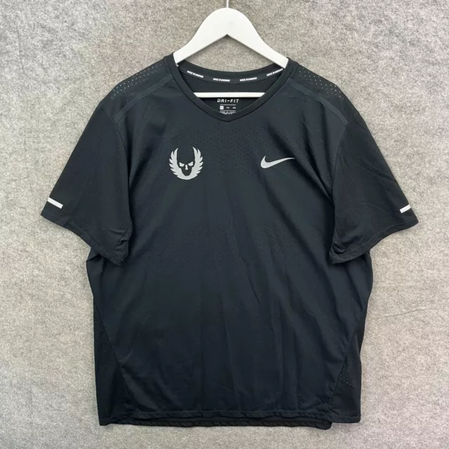 NIKE SHIRT MENS XXL 2XL Black Oregon Project Breathe Rise Dri Fit Reflective Top 65.40 PicClick UK