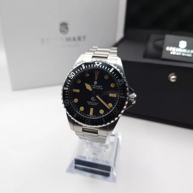 Steinhart 39mm Ocean Vintage Military - Swiss Made Automatic 300m Divers Watch