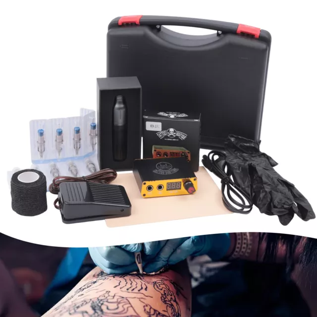 Portable Rotary Tattoo Pen Kit Tinte 20Stk Nadeln Komplett Tattoo Maschine Set