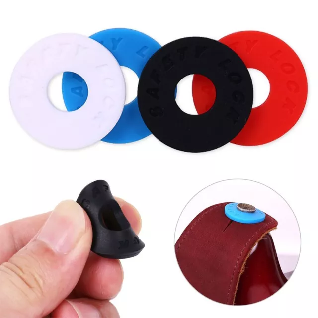 Silicone Guitar Strap Locks Universal Bass Lock Protector Guitar Strap Blocks