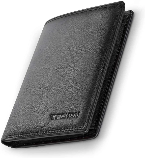 Portafoglio Uomo Sottile Con Protezione RFID - Colore Marrone - 3