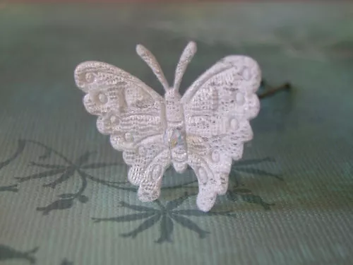 Accessoire Pic Epingle pince barrette cheveux  Mariée/Mariage Papillon dentelle