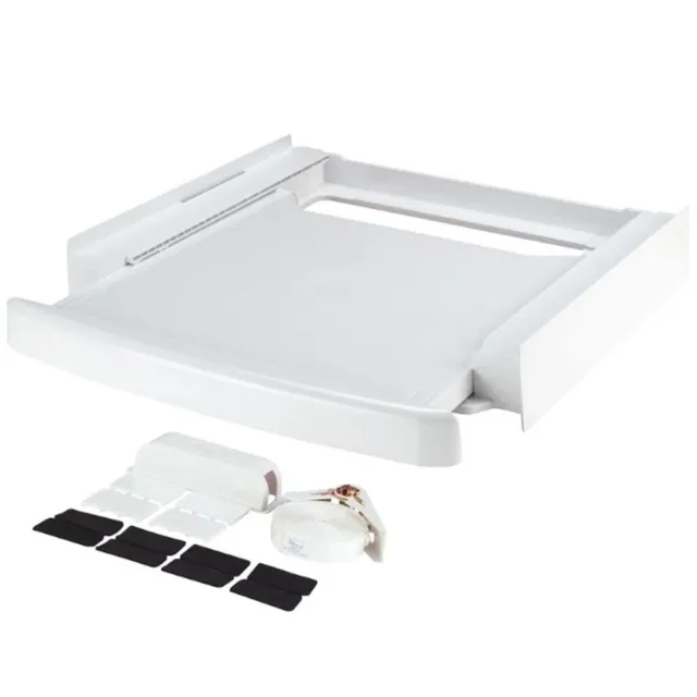 Kit Sovrapposizione Colonna 60X60 Lavatrice Asciugatrice Con Ripiano Estraibile 3