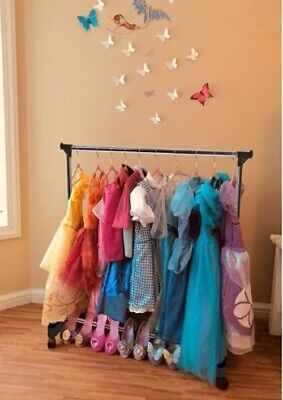 Child Garment Clothing Rack Kids Closet Organizer w/ Velvet Hangers