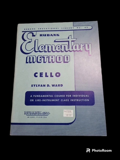 1936 Rubank Elementary Method Cello
