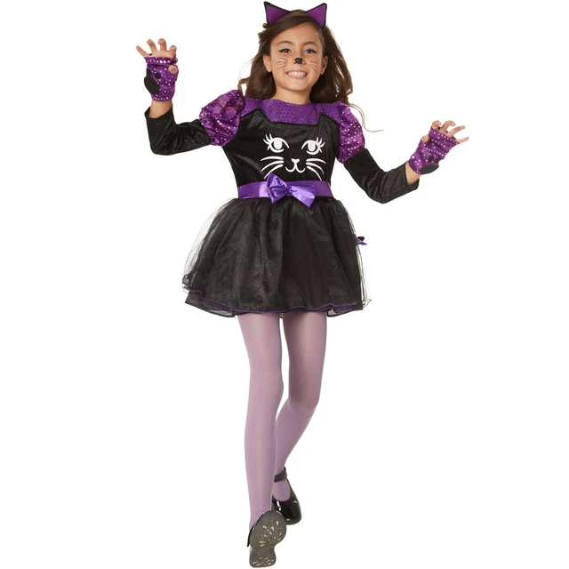 COSTUME BAMBINA MICINA Gatta Cat Kitty Animale Tutu Ragazze Carnevale  Halloween EUR 32,95 - PicClick IT