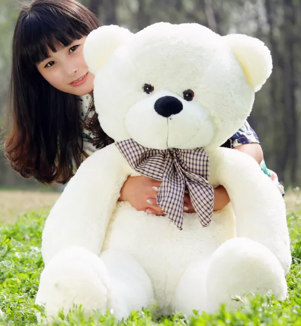 （40-200CM） Teddy Bear Plush Giant Big Large Stuffed Doll Toys Kids Birthday Gift