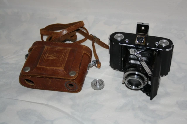 Vieil Appareil Photo Pliant Zeiss Ikon Avec Obturateur Compur – Vintage