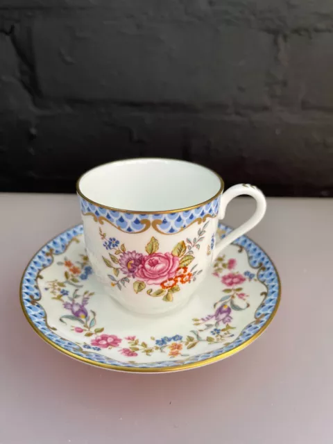 Royal Worcester Connoisseur Collection Amelia Coffee Cup and Saucer