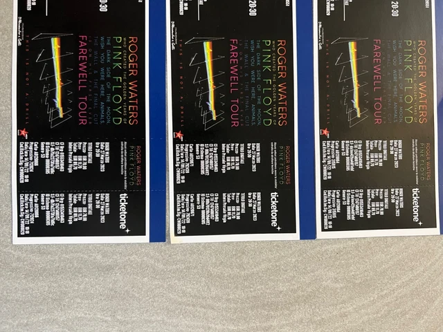 3 biglietti roger waters 27 marzo milano