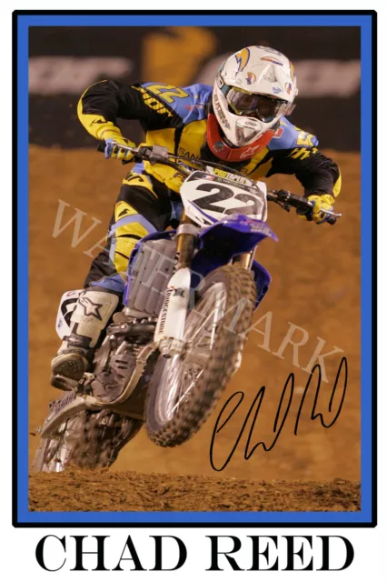 Chad Reed signed 12x18 inch photograph poster- Top Quality