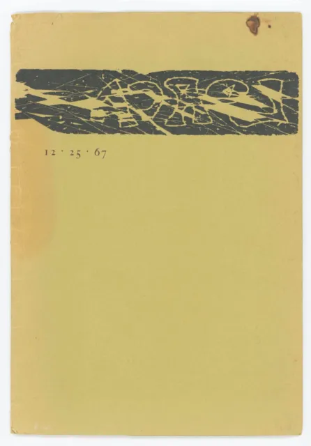 Federico Garcia Lorca Poem of the Gypsy Seguidilla ltd signed John Wieners copy
