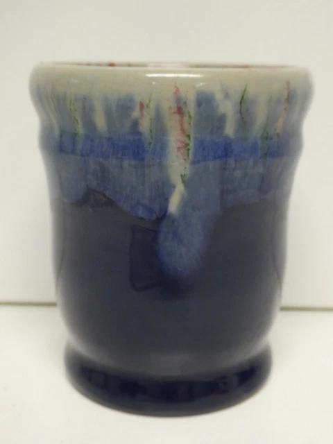 VINTAGE POTTERY DANISH Studio Mid Century Pot Drip Glaze Vase £39.22 ...