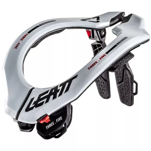 2023 Leatt 3.5 Moto Junior Neck Brace White Kids Youth Jr Motocross Mx Bmx New