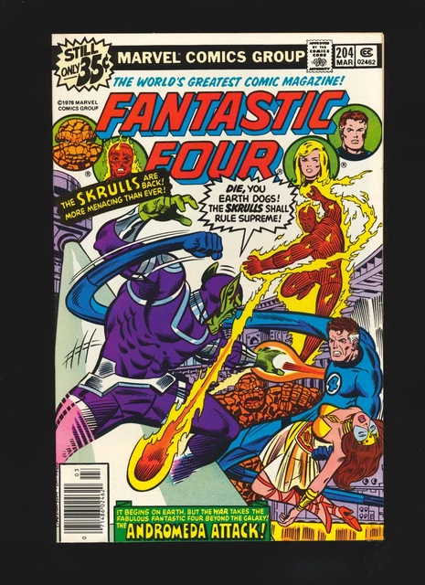 Fantastic Four # 204 - 1st Nova Corps cameo, 1st Queen Adora VF/NM Cond.