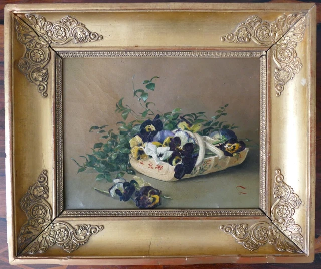 Tableau Peinture à L'huile Sur Panneau Du XIXe Siècle - Nu Signé - À Restaurer - Œuvre D'art Ancienne