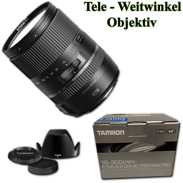 Tamron Tele Weitwinkel Objektiv 16-300mm f. CANON EOS 4000D 2000D 850D 250D 200D