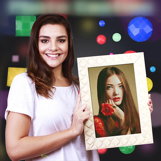UK Personalized Photo Custom Diamond Painting Arts 5D DIY Full Round Drill
